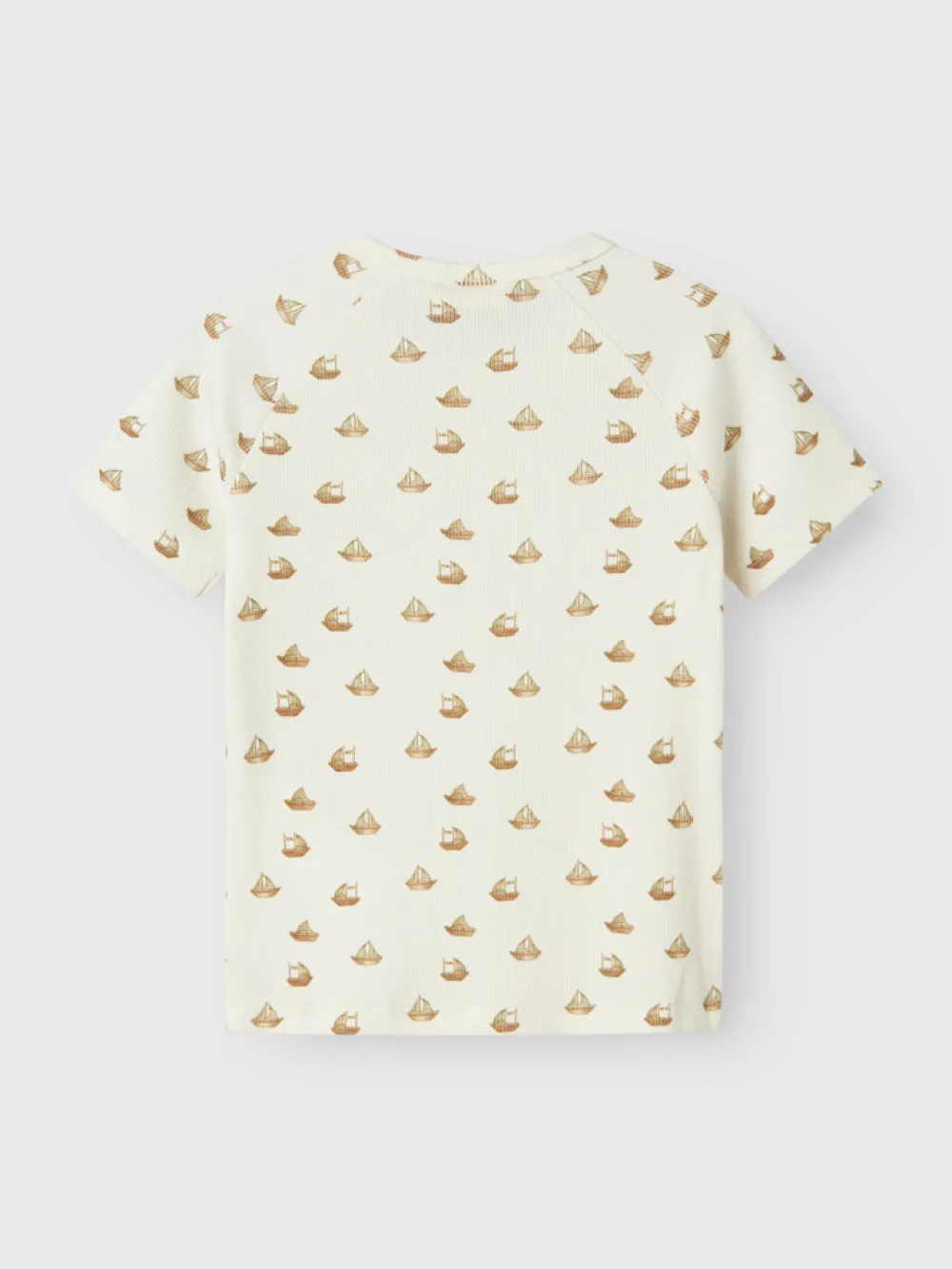 Lil' Atelier Lavo eni kortærmet slim t-shirt - COCO MILK- T-Shirts & Toppe
