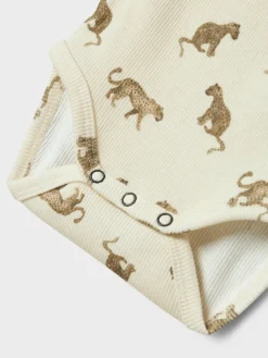 Lil' Atelier Lavo Langærmet Body - Turtledove- Bodystocking Langærmet