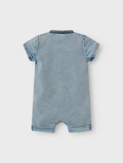NAME IT Law Denim heldragt - Light blue denim- Bodystocking Kortærmet