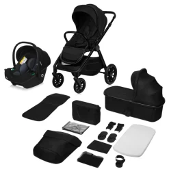 Lionelo Layla 3i1 - black onyx- Kombivogne Med Flade Sæder|Vognpakker