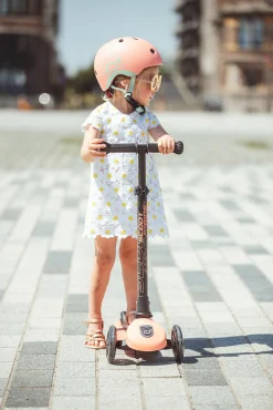 SCOOTRIDE Løbehjul Highwaykick 3 LED Peach- Løbehjul & Rulleskøjter