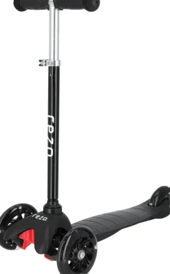 REZO Løbehjul med lys sort- Løbehjul & Rulleskøjter