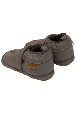 Mikk-Line Læder Slipper - 3D - Sparrow- Hjemmesko