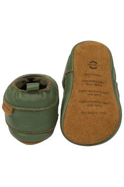 Mikk-Line Læder Slipper - 3D - Thyme- Hjemmesko