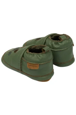 Mikk-Line Læder Slipper - 3D - Thyme- Hjemmesko