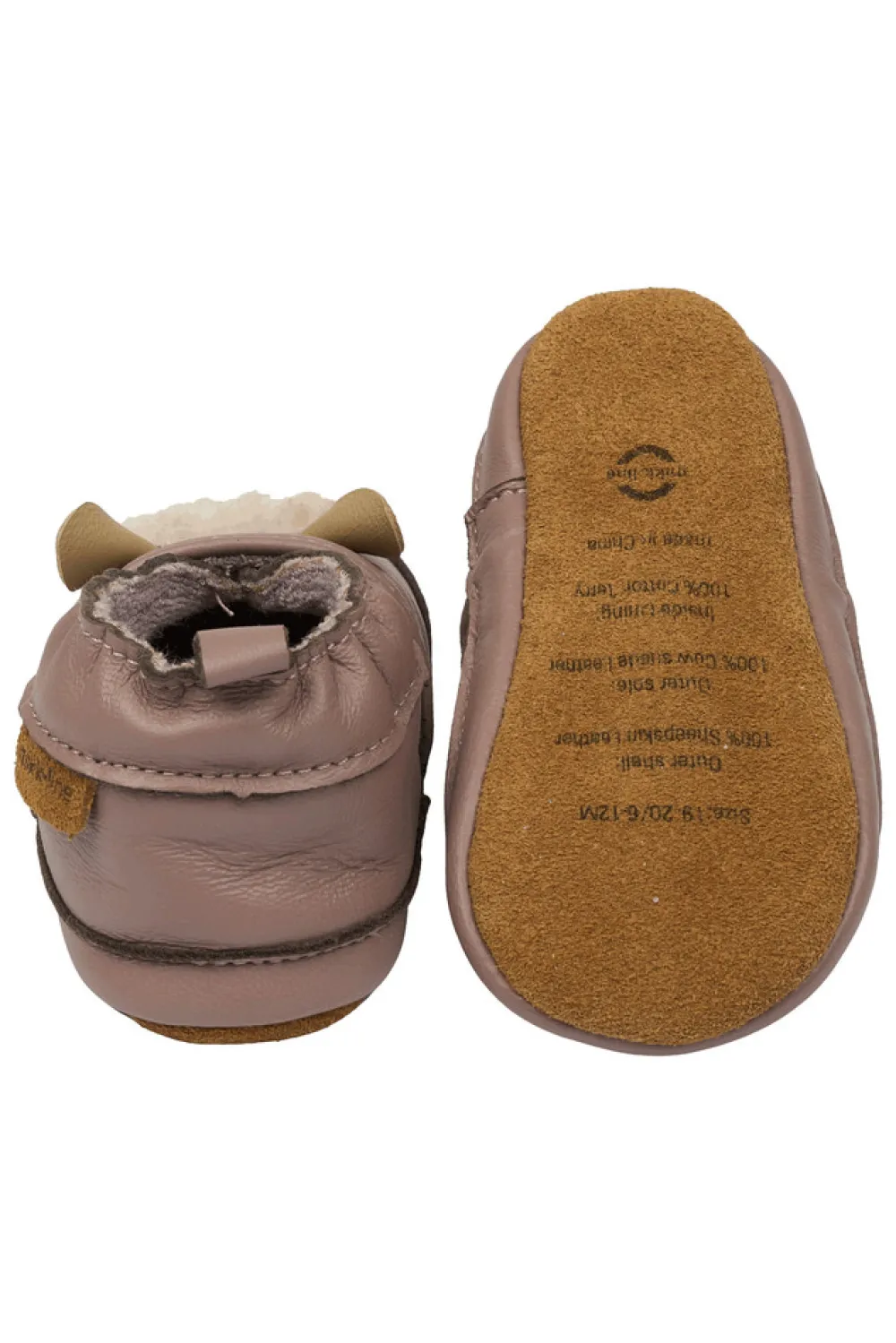 Mikk-Line Læder Slipper - 3D - Twilight mauve- Hjemmesko