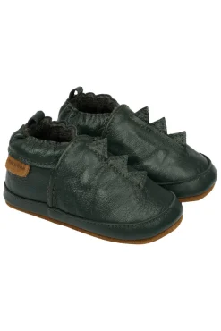 Mikk-Line Læder Slipper Dino - Darkesst sprouse- Hjemmesko