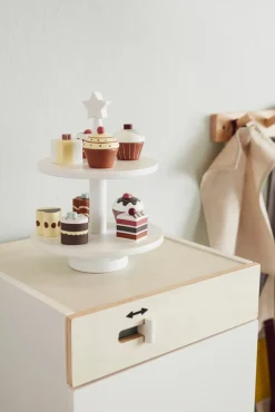 KIDSCONCEP Legekager i træ, 9 stk- Køkkenleg