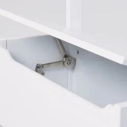 Hoppekids Legetøjskiste på hjul - hvid-Børn Bænke & Skamler