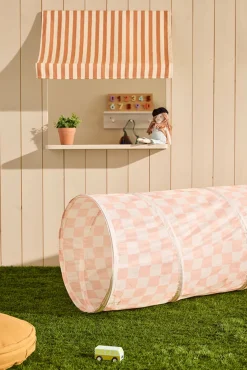 KIDSCONCEP Legetunnel, Abrikos med tern- Legetelte & Tipier