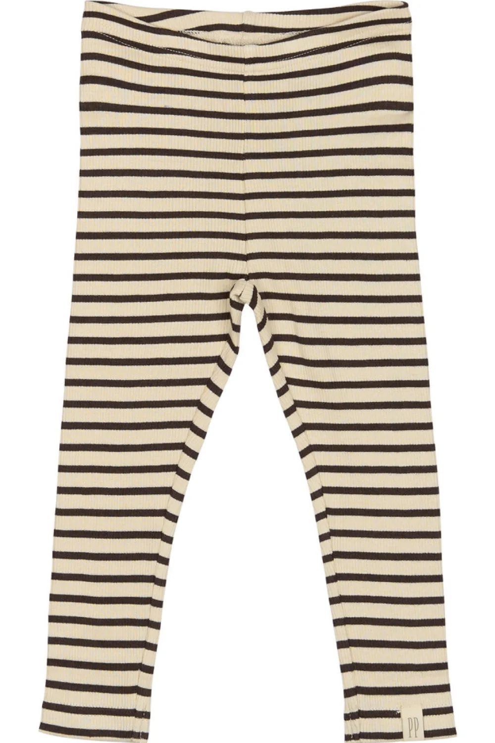 PETIT PIAO Leggings - Coffee Bean/Off White- Leggings