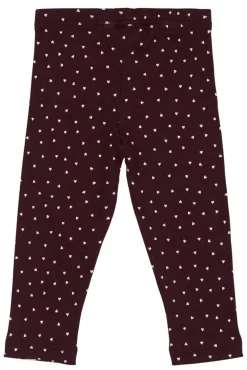 PETIT PIAO Leggings - Dark Grape/White- Leggings