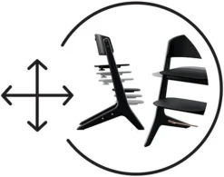 Cybex Lemo Platinum højstol 3in1 sæt, hvid-Børn Højstole Med Tilbehør