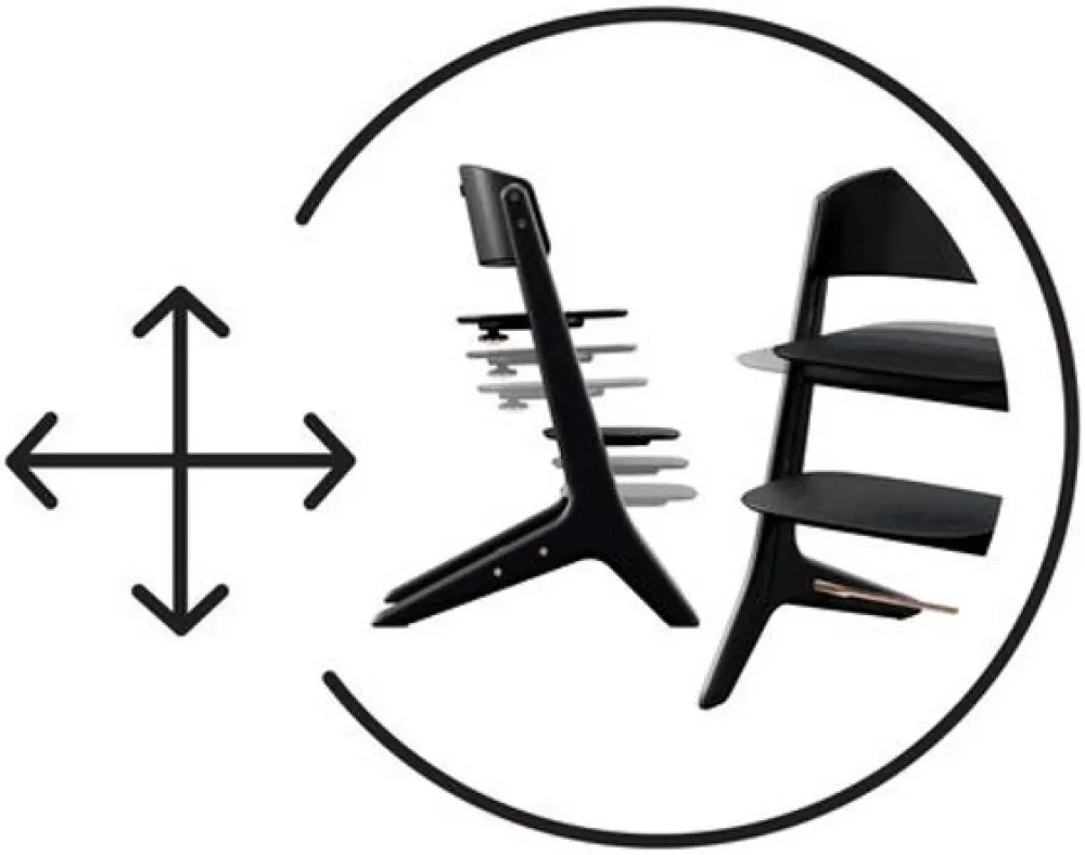 Cybex Lemo Platinum højstol 3in1 sæt, hvid-Børn Højstole Med Tilbehør