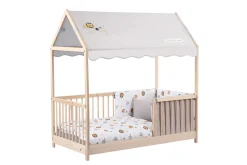 Kukka Leon Gray Markise til husseng 70x140-Børn Sengehimler & Himmelpinde