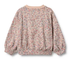 Wheat Lia Sweatshirt - Rose dust flowers- Cardigans, Veste & Trøjer