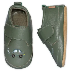 Melton Lille bil læder hjemmesko - Clover Green- Hjemmesko