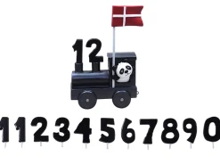 Kids By Friis Lokomotiv til navnetog, 11 tal og flag-Børn Fødselsdagstoge