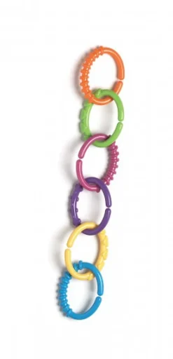 Playgro Loopy Links Samleringe - Nye Farver- Legetøj Til Barnevogne & Autostole