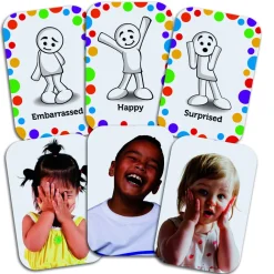 LEARNING Lær om følelser og kropssprog -figurer- Aktivitetslegetøj