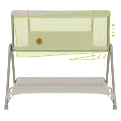 Lionelo Luna vugge - beige-Børn Side By Side Senge