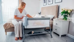 Lionelo Luna vugge - beige-Børn Side By Side Senge