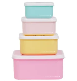 A Little Lovely Company Lunch & snack box sæt - forest friends- Madkasser & Drikkedunke