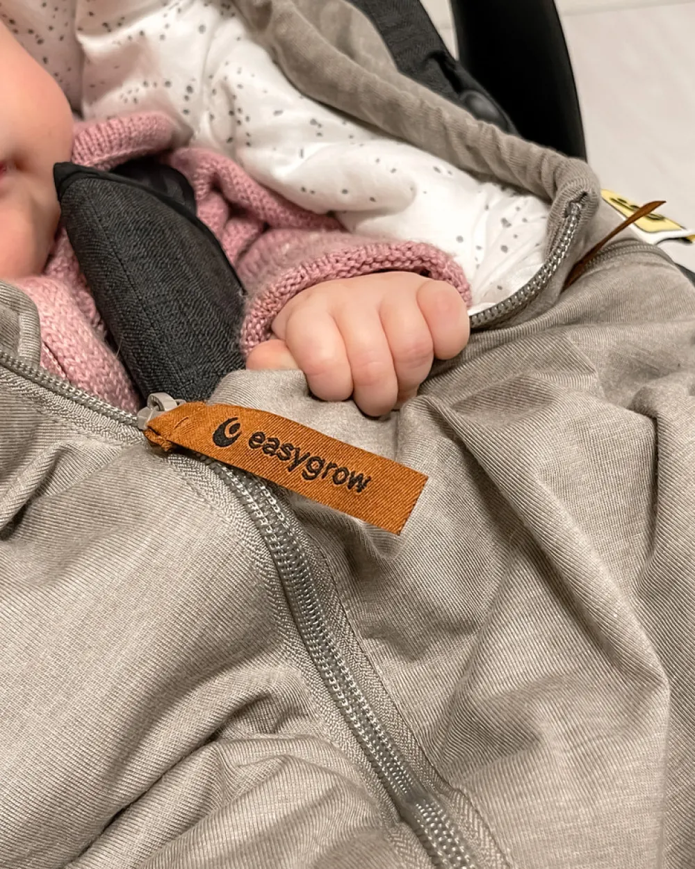 Easygrow Lyng kørepose til autostol - Grey- Køreposer Til Autostol