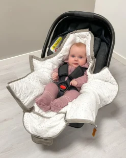 Easygrow Lyng kørepose til autostol - Grey- Køreposer Til Autostol