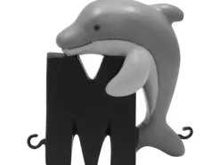 Kids By Friis M bogstav med marsvin hval til navnetog-Børn Fødselsdagstoge