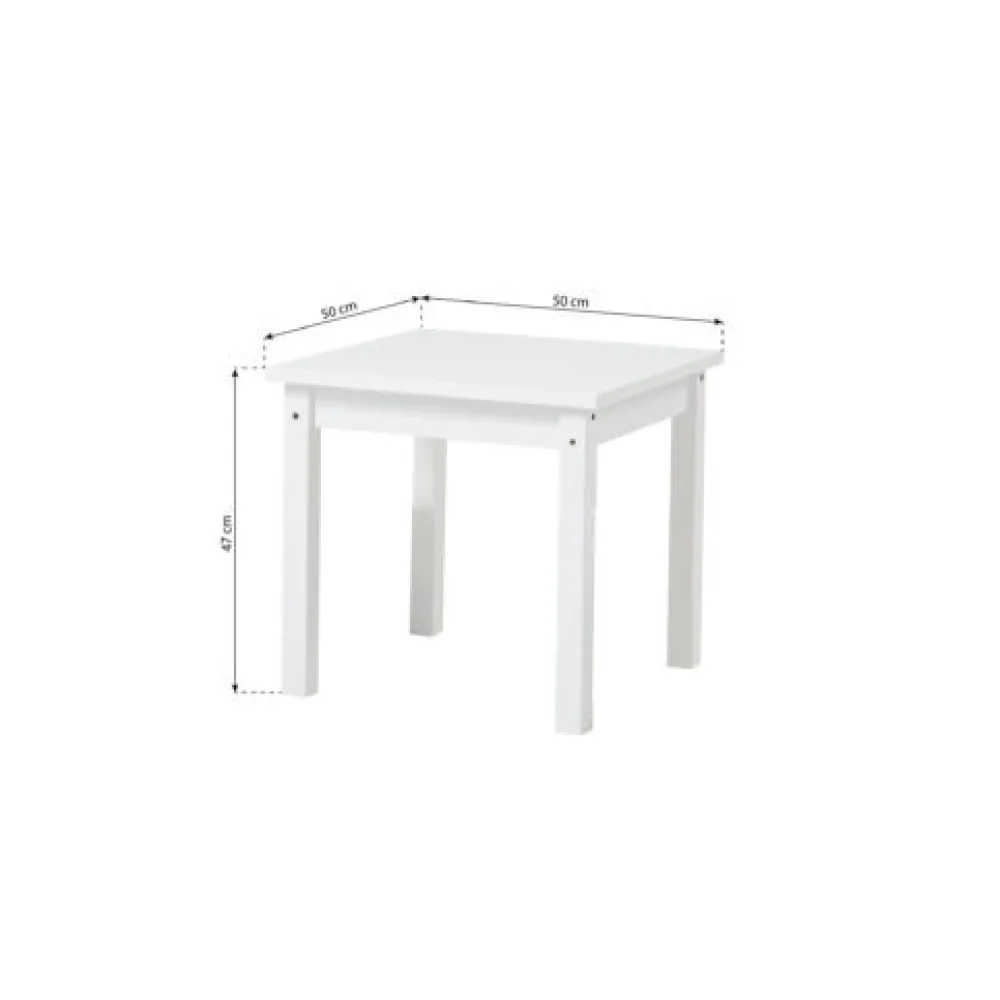 Hoppekids Mads Børnebord - hvid-Børn Børneborde & Stole