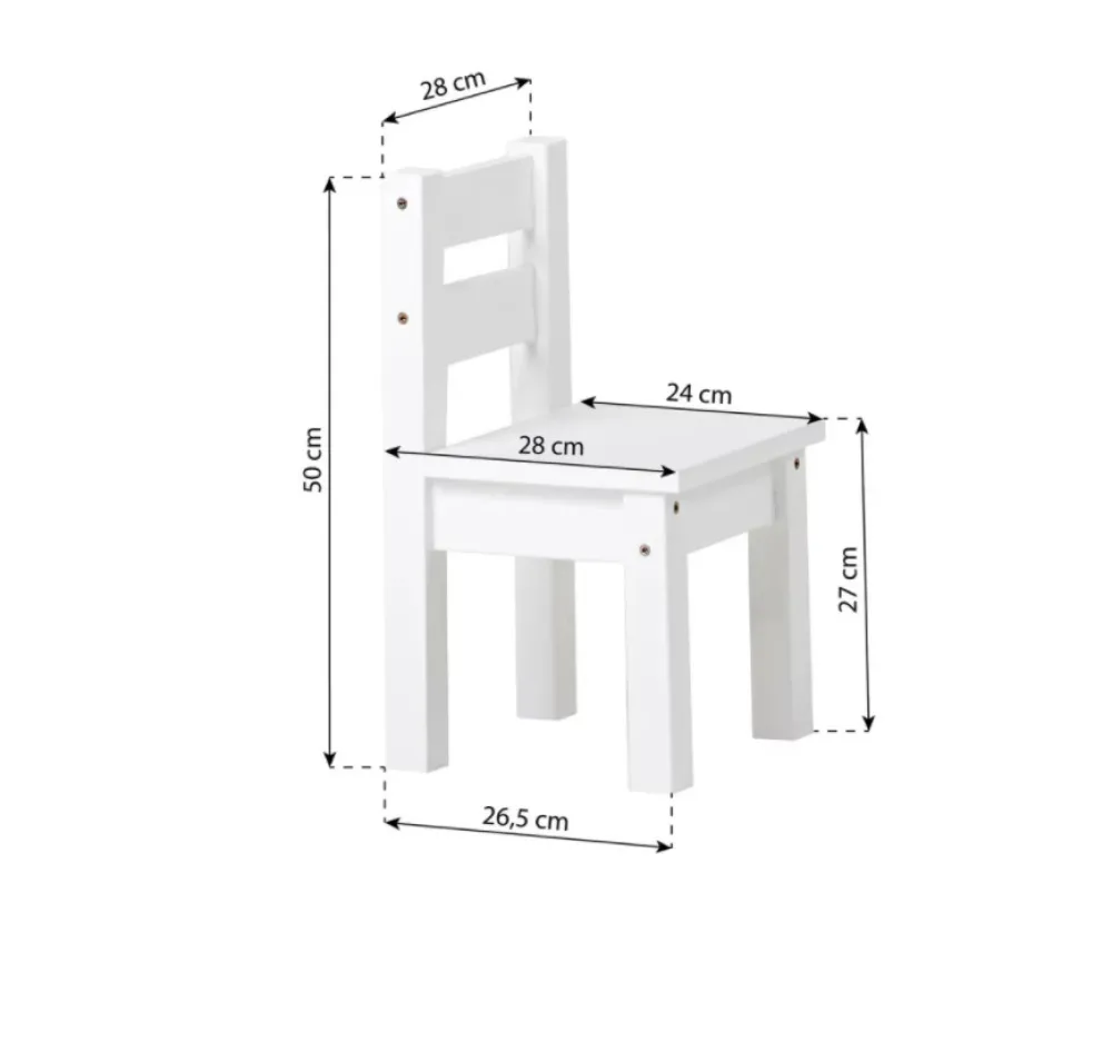 Hoppekids Mads Børnestol - dove grey-Børn Børneborde & Stole