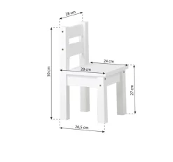 Hoppekids Mads Børnestol - hvid-Børn Børneborde & Stole