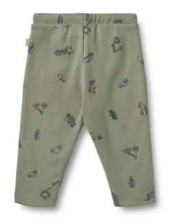 Wheat Manfred Jersey Bukser - Dusty green cars- Bukser