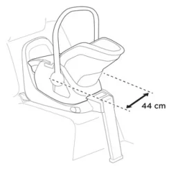 Thule Maple - Light Grey- Autostole 40-87 Cm (0-15 Mdr.)