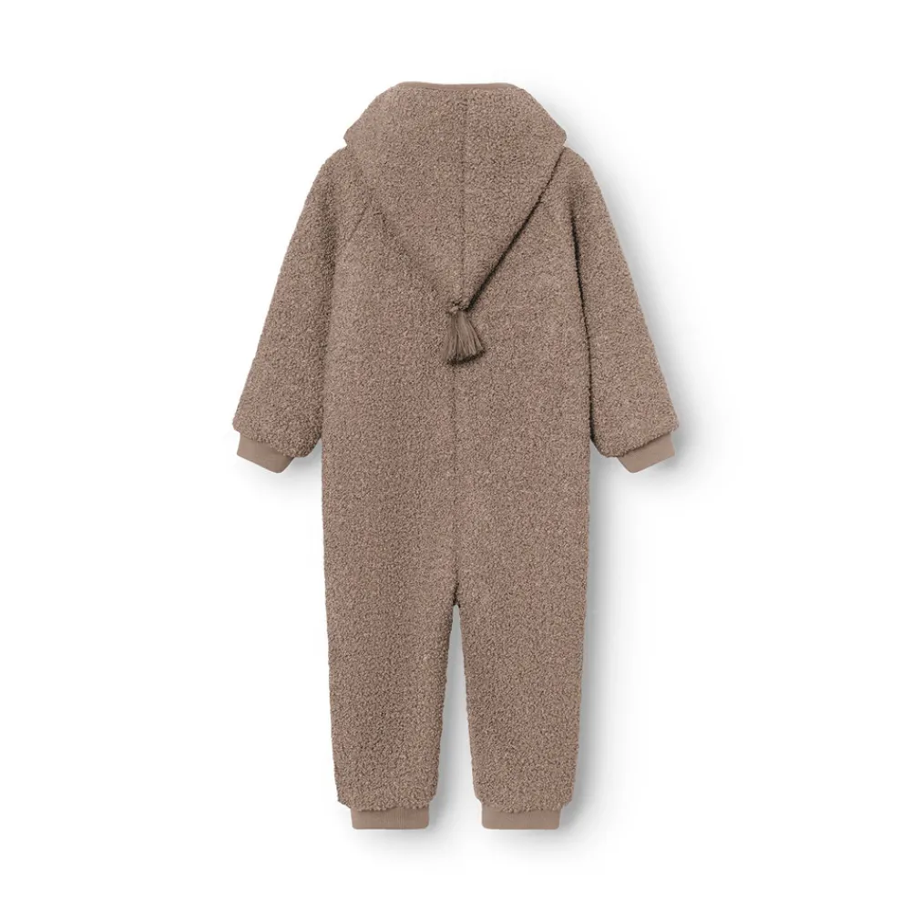 MINI A TURE Matadel Teddyfleece Heldragt - Grey brown- Køredragter