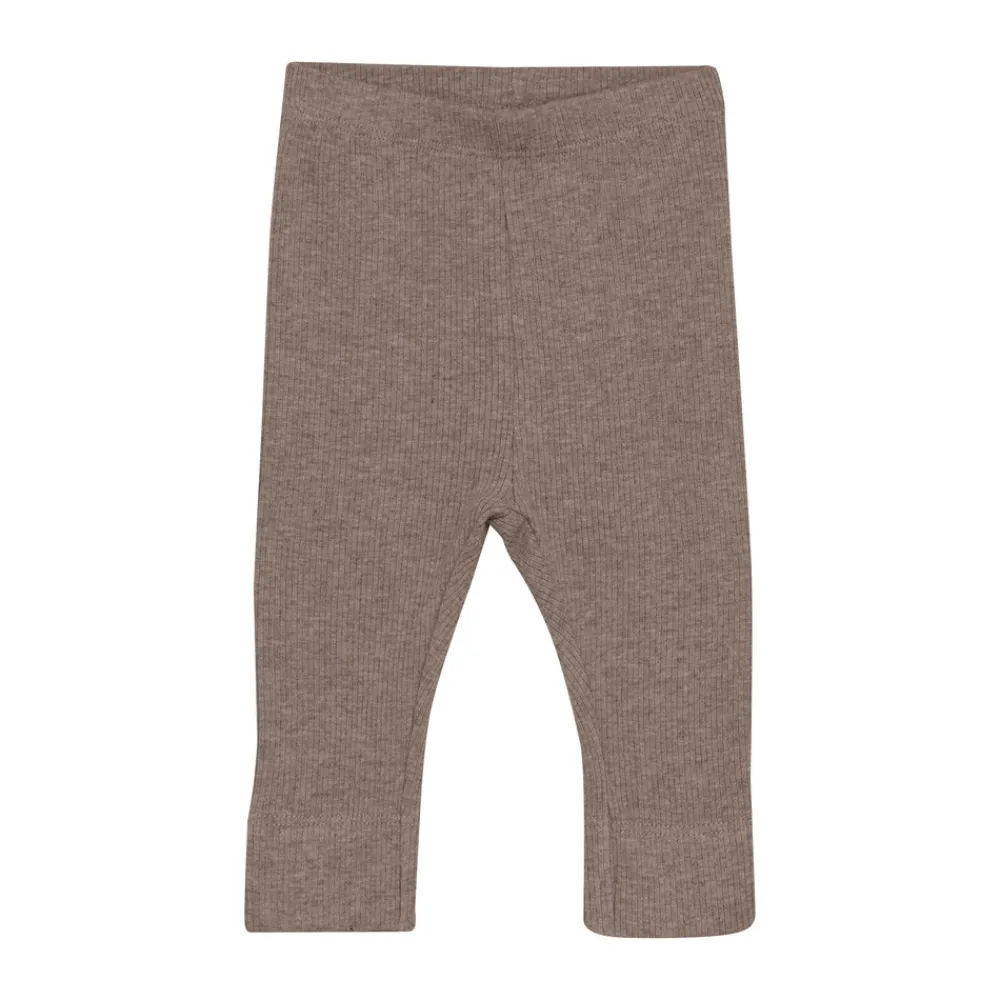 Fixoni Melange Rib Leggings - 2813- Leggings