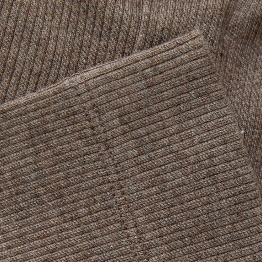 Fixoni Melange Rib Leggings - 2813- Leggings