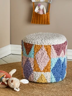 Bloomingvillemini Miaki Puf, Grå, Bomuld-Børn Bænke & Skamler