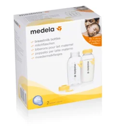 Medela Mælkeflasker Med Låg 250 ML - 2-Pak- Sutteflasker|Brystpumper