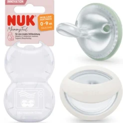 NUK Mommyfeel Silicon S1 - Green 2 stk- Sutter