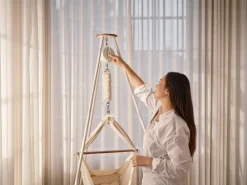 Moonboon Motor Connect, Hvid creme-Børn Slyngevugger