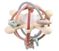 Le Toft Multi toy silikonelegetøj med raslekugle dark- Bideringe & Rangler