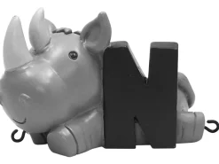 Kids By Friis N bogstav med næsehorn til navnetog-Børn Fødselsdagstoge