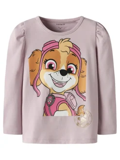 NAME IT Naja Paw Patrol Bluse - Keepsake Lilac- Bluser|Licens