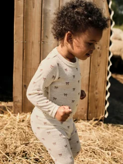 Lil' Atelier Nalu Uld Leggings - Turtledove- Uldunderdele