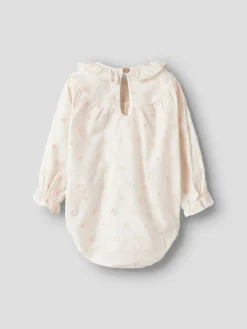 Lil' Atelier Nethe Langærmet Løs Body - Pastel Parchment- Bodystocking Langærmet