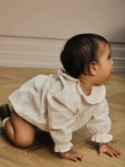 Lil' Atelier Nethe Langærmet Løs Body - Pastel Parchment- Bodystocking Langærmet