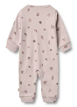 Wheat Nikola Heldragt - Soft lilac flowers- Bodystocking Langærmet