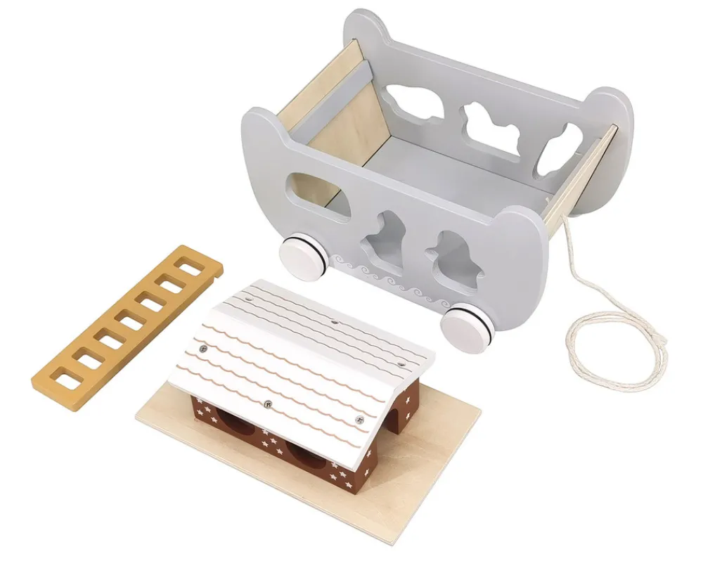 Magni Noahs Ark træk putteboks - FSC®- Figurer|Puttekasser